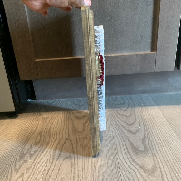 Wine glass string nail art used with real wine corks, handmade, 8” by 11” - Picture 6 of 7